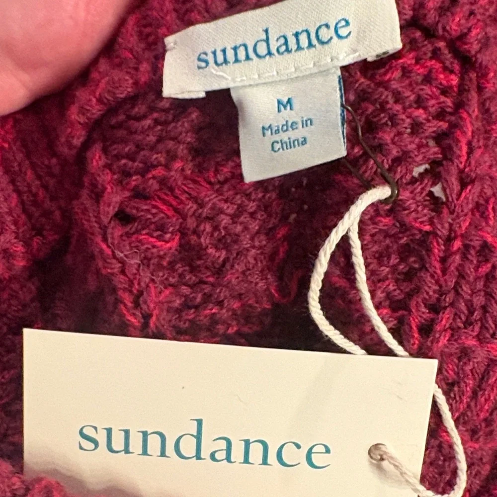 Sundance Women's Deep Red Sweater - Picture 4 of 4